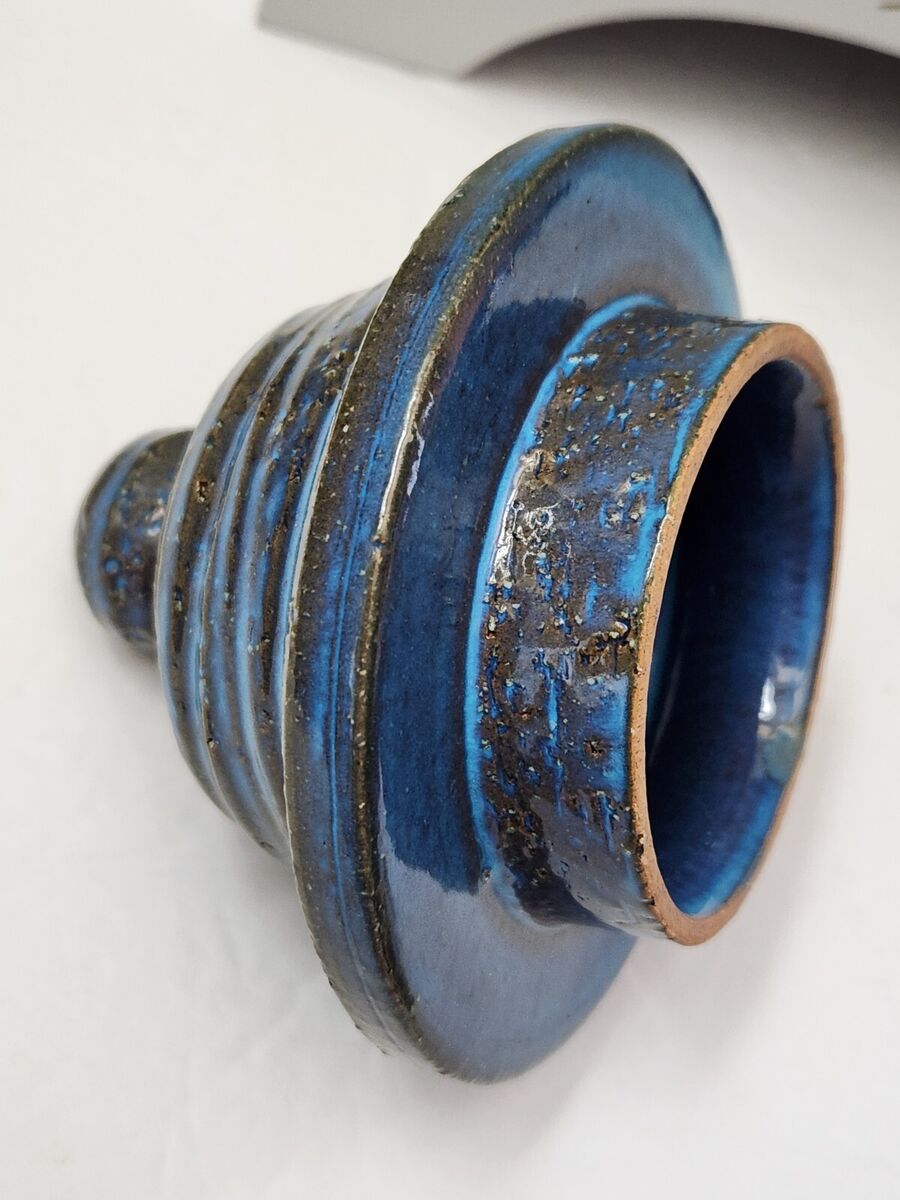 Aldo Londi Bitossi Rosenthal Netter BLUE LIDDED JAR Pietra Aldo Londi Bitossi Rosenthal Netter BLUE LIDDED JAR Pietra