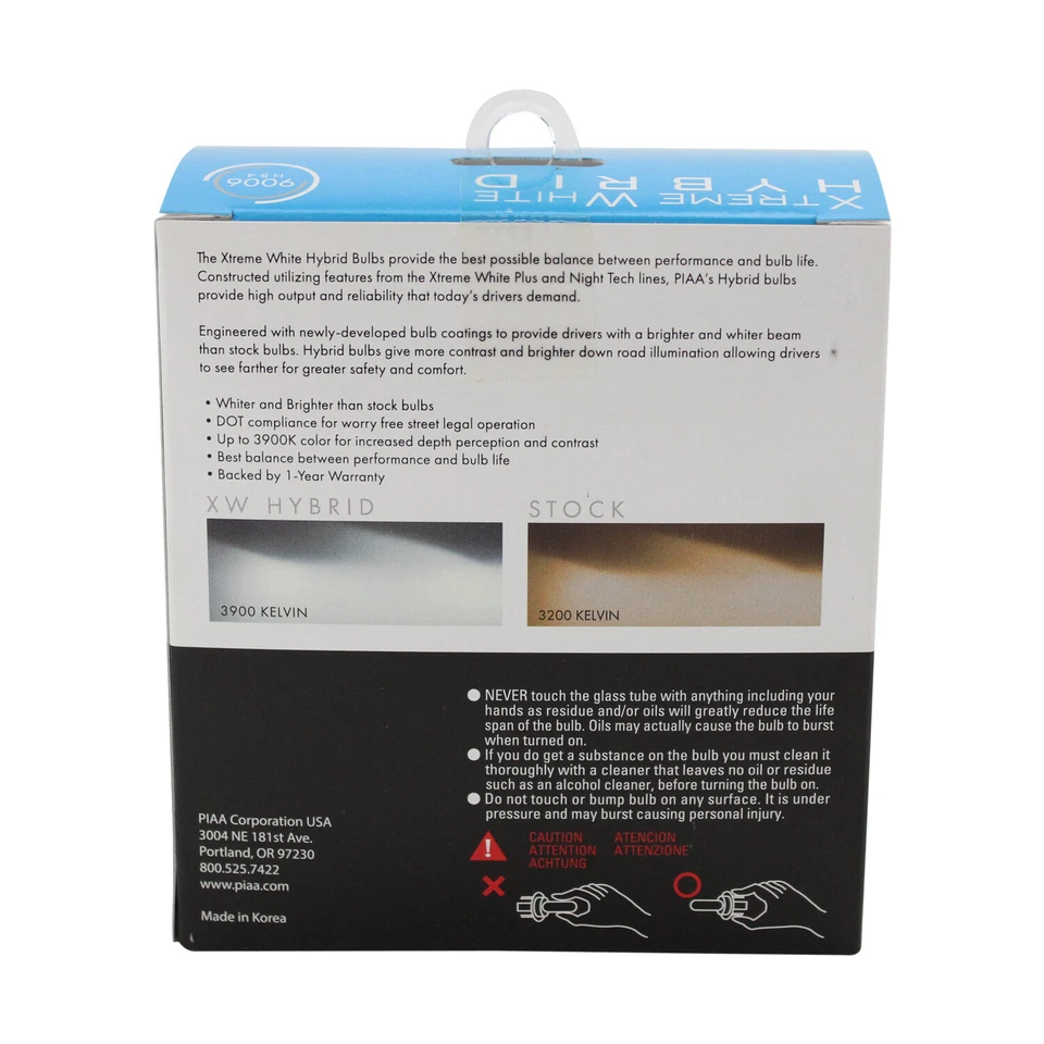 PIAA 23-10196 Pack of 2 HB4 9006 Xtreme White Hybrid 12V 51W Light Bulbs - Image 4 of 4