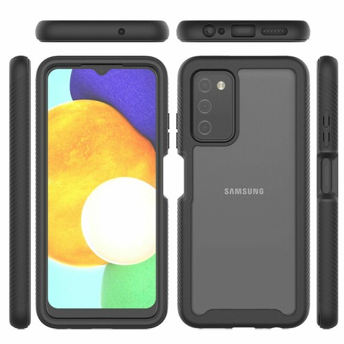 For-Samsung Galaxy A03S Rugged Clear Hybrid Shockproof Case + Screen Protector - Photo 4 sur 23