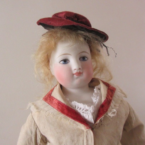 poupée de mode E. BARROIS 42 cm marquée E 4 DEPOSE B , vêtements d'époque - Photo 5/24