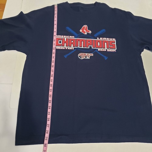 Boston Red Sox T-Shirt Navy Mens XL Graphic American League 2007 Champions MLB - Picture 5 of 6