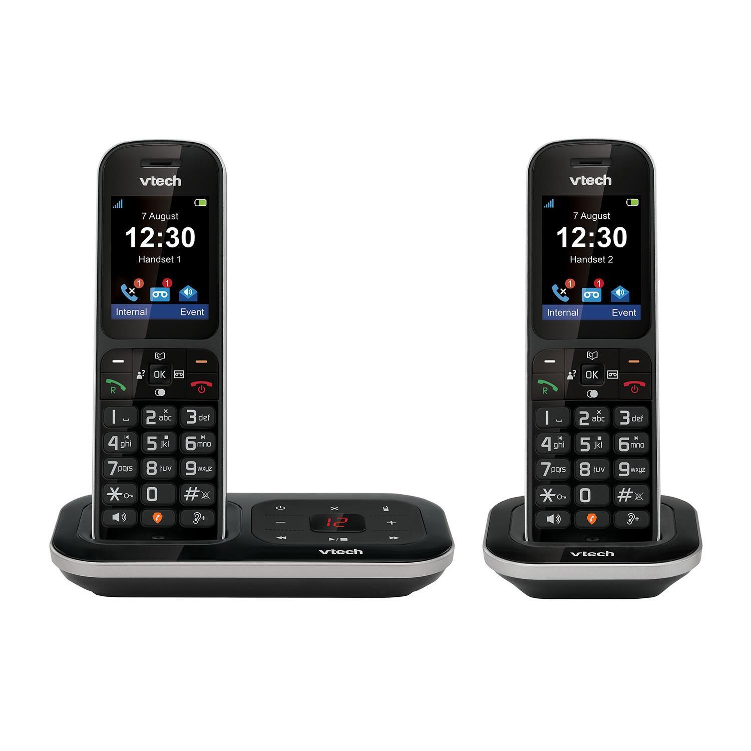 VTech Cordless Phone PS1351 Twin 2 Handsets DECT Answering Machine Call Blocker