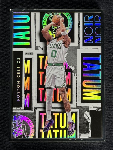 2023-24 Panini Noir Jayson Tatum #275 Metal Frame Motion Picture Celtics /25