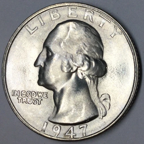 1947-S 25C Washington Quarter BU Uncertified #