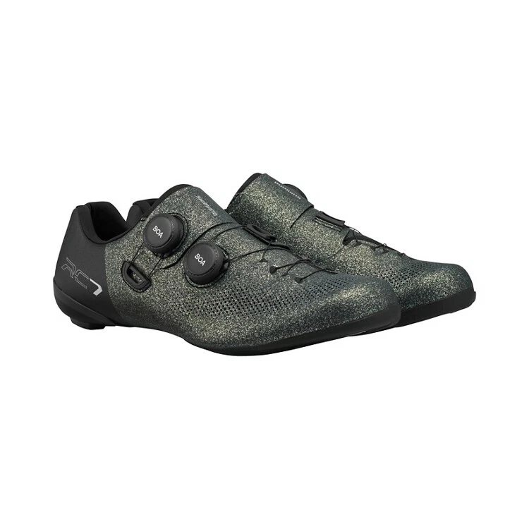 Chaussures Cyclisme Route Vintage Shimano R072 - Taille 44 EU / 9 UK - Noir - Occasion Bon État