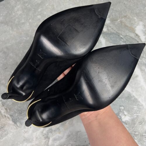 Louis Vuitton Eyeline Pump tacco alto nero scamosciato 10 US o 40 EUR - Foto 19 di 23