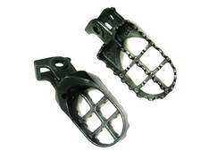 PEDANE PIEDE IN ACCIAIO Grigio PER 1988-1994 HONDA CR125 CR250 CR500 89 90 91 92