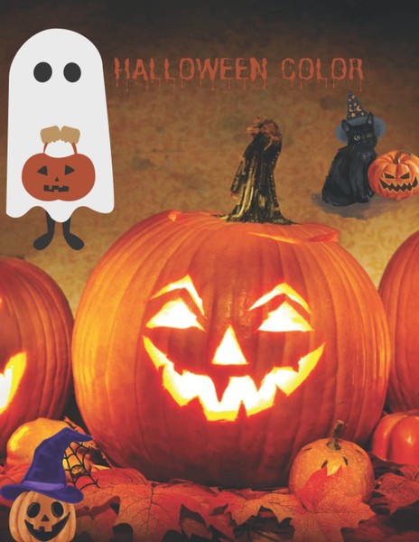 Malbuch Halloween FüR Kinder 4-12 Jahre, Ausmalbuch, Kreativbuch-image