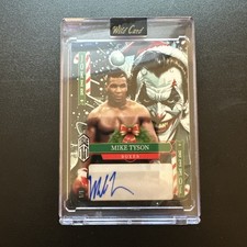2025 Wild Card Multi Jokers True 1/1 Christmas Holiday Cane Auto Mike Tyson