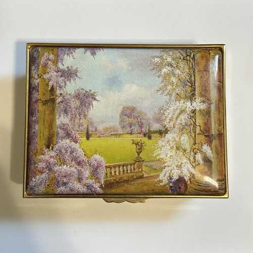Halcyon Days Glyzinie Emaille Schmuckschatulle LE 82/250
