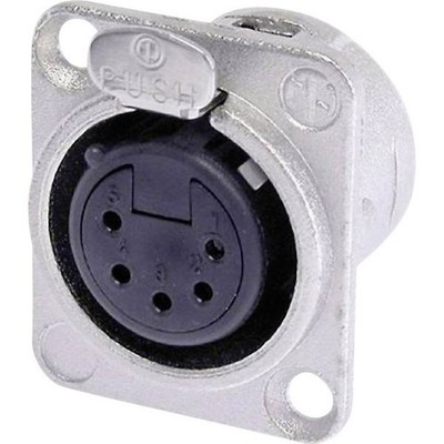 Neutrik NC5FD-L-1 XLR Connector Panel Socket Straight Contacts Number Poles