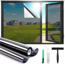 One Way Window Privacy Film Window Tint Home W/ Tools Static Cling Removable UV
