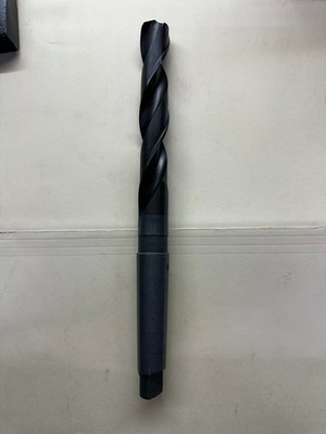 57/64'',  HSS Taper Shank Drill Bit Oxide Finish, 6-1/8'' Flute