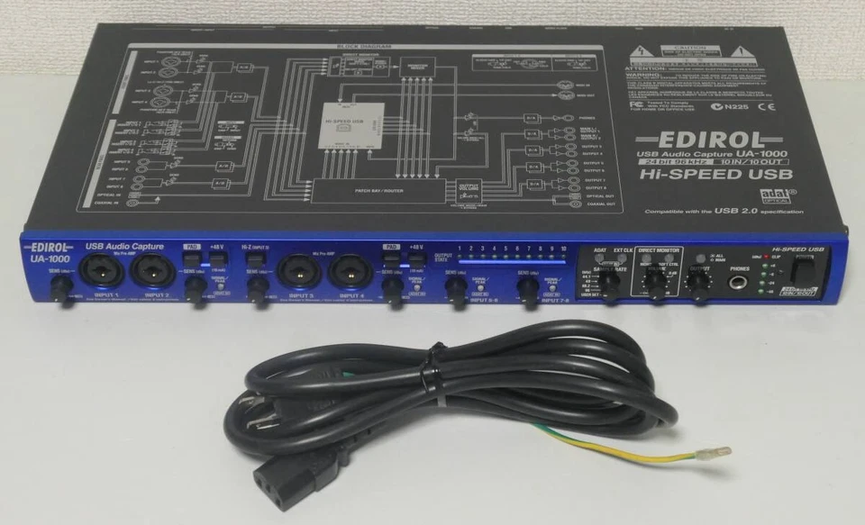 Roland EDIROL UA-1000 USB Audio Capture Interface Tested w/ Power Cable - Image 3 of 4