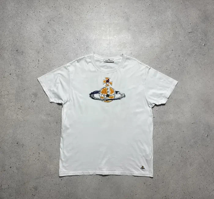 ヴィヴィアンウエストウッド Vivienne Westwood ANGLOMAN Vivienne Westwood Anglomania Big Logo White Size XL | eBay