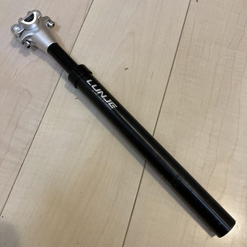 ABKDCO Aluminum 27.2mm MTB Suspension Seat Post 350mm Black Used