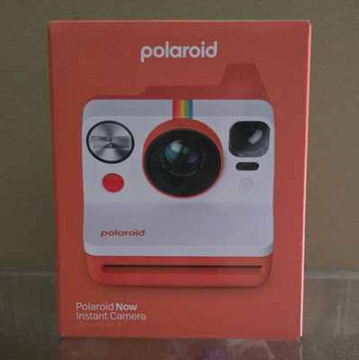 Polaroid Now Instant Camera Generation 3 i-Type/600 Film (Red/Orange)