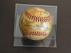 1960's SF Giants Team Signed Baseball Willie Mays McCovey Perry Cepeda Alou HOF