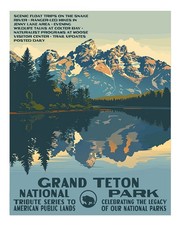 Grand Teton National Park Poster Wall Art - Scenic Nature Print