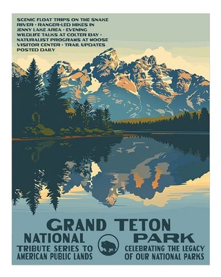 Grand Teton National Park Poster Wall Art - Scenic Nature Print | eBay