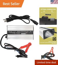 Compact 48V Lifepo4 Battery Charger - Fast 8A Charging with Safety Protectors