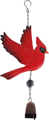 Cardinal Bird Wind Chime Christmas Hanging Decorations Bell Outdoor Wind Chime O