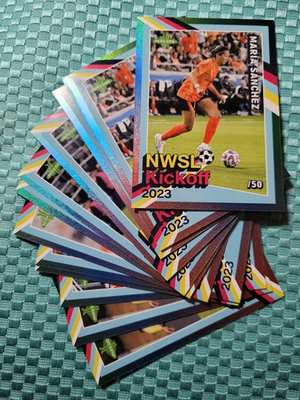 #ad 50 Foil Shimmer 2023 NWSL Parkside Kickoff Set Singles SP $6.99