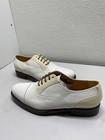 Hockerty Mens Cap-Toe Smooth Leather Oxfords Size 8/EU 42 White, Ivory — photo 6