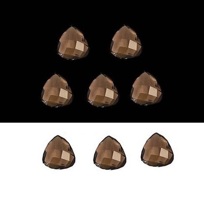 Natural Smoky Quartz Trillion Rose Cut 6mm To 20mm Loose Gemstone