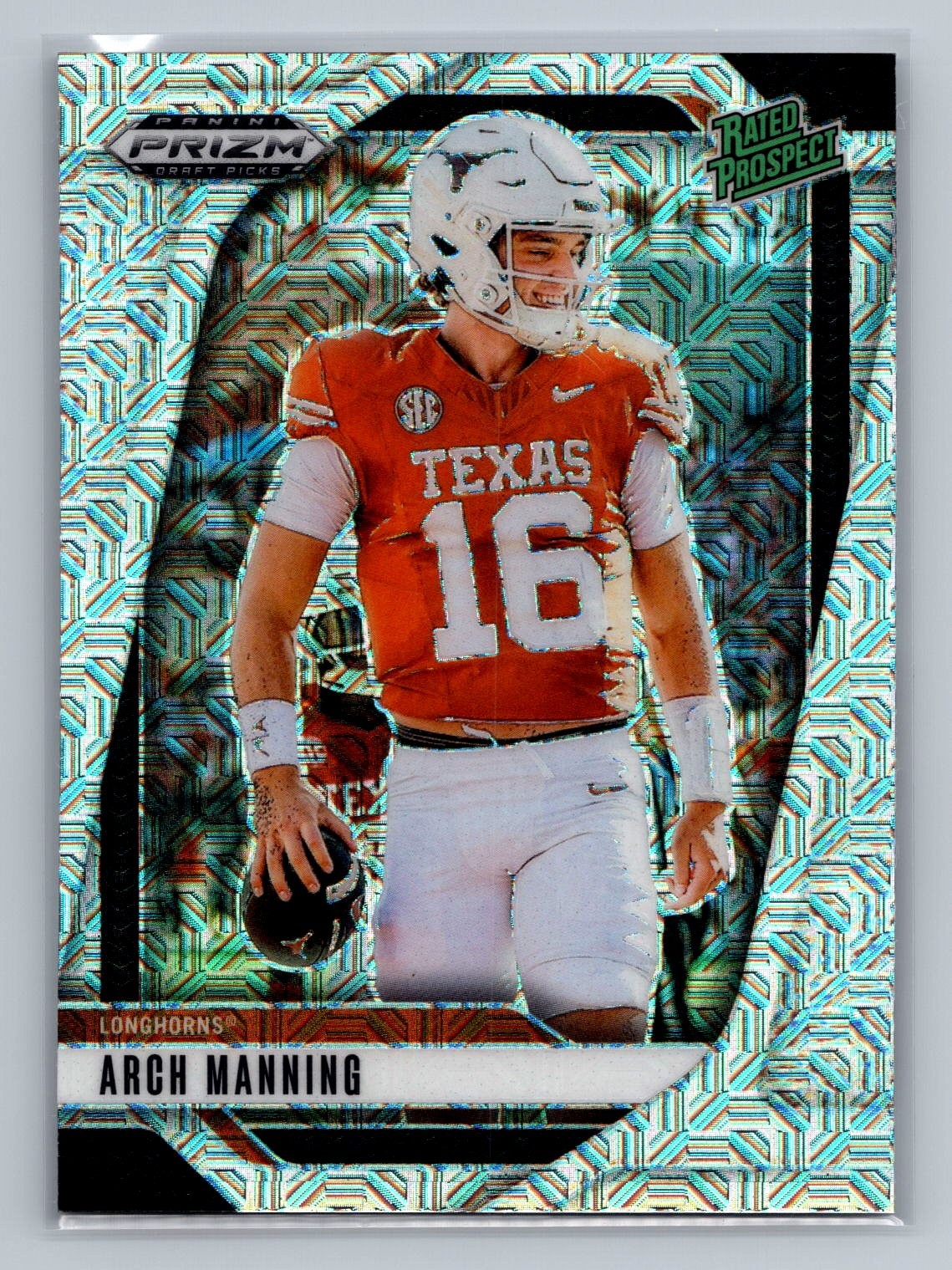 Arch Manning 2025 Panini Prizm Draft Picks #166 Prizms Mojo #/25 TEXAS