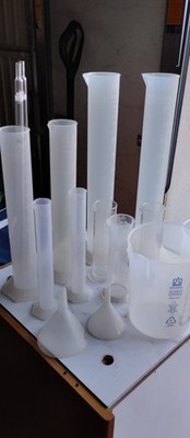 JOBO Brand Mensur Meßbecher Hirschmann Meßglas Meßzylinder Plastibrand Fotolabor