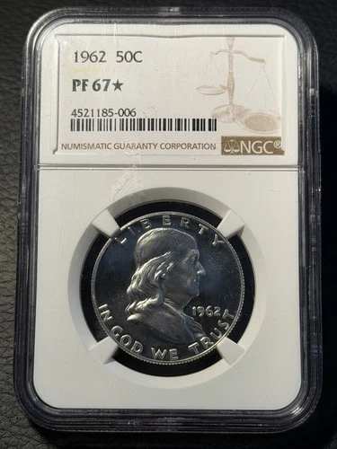 1962 Franklin Silver Half Dollar Proof NGC PF67 Star