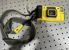 Minolta Weathermatic Dual 35 AF Waterproof Film Camera Yellow Untested