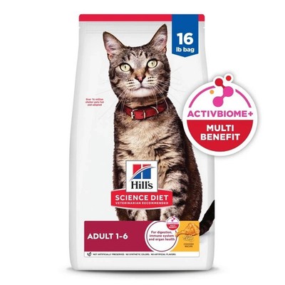 Hill's Science Diet Adult Chicken Recipe Dry Cat Food 16 LB Bag
