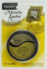 Decoart ML02C-28 Metallic Lustre Wax, 1-Ounce, Gold Rush