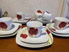 Domestic Spring Rot Teeservice 6 Personen Teeservice Moon Blumen Teegeschirr Set