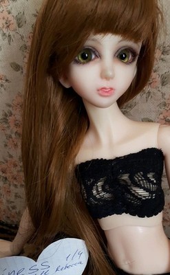 Seltene RINGDOLL Rebecca 1/4 BJD Puppe MSD 16'' komplettes Set, Schuhe, Perücken, Kleidung, Augen