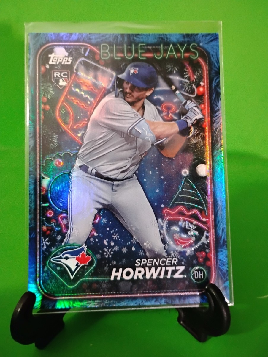 I8 2024 Topps Holiday - Spencer Horwitz #H76 Blue Metallic Holiday