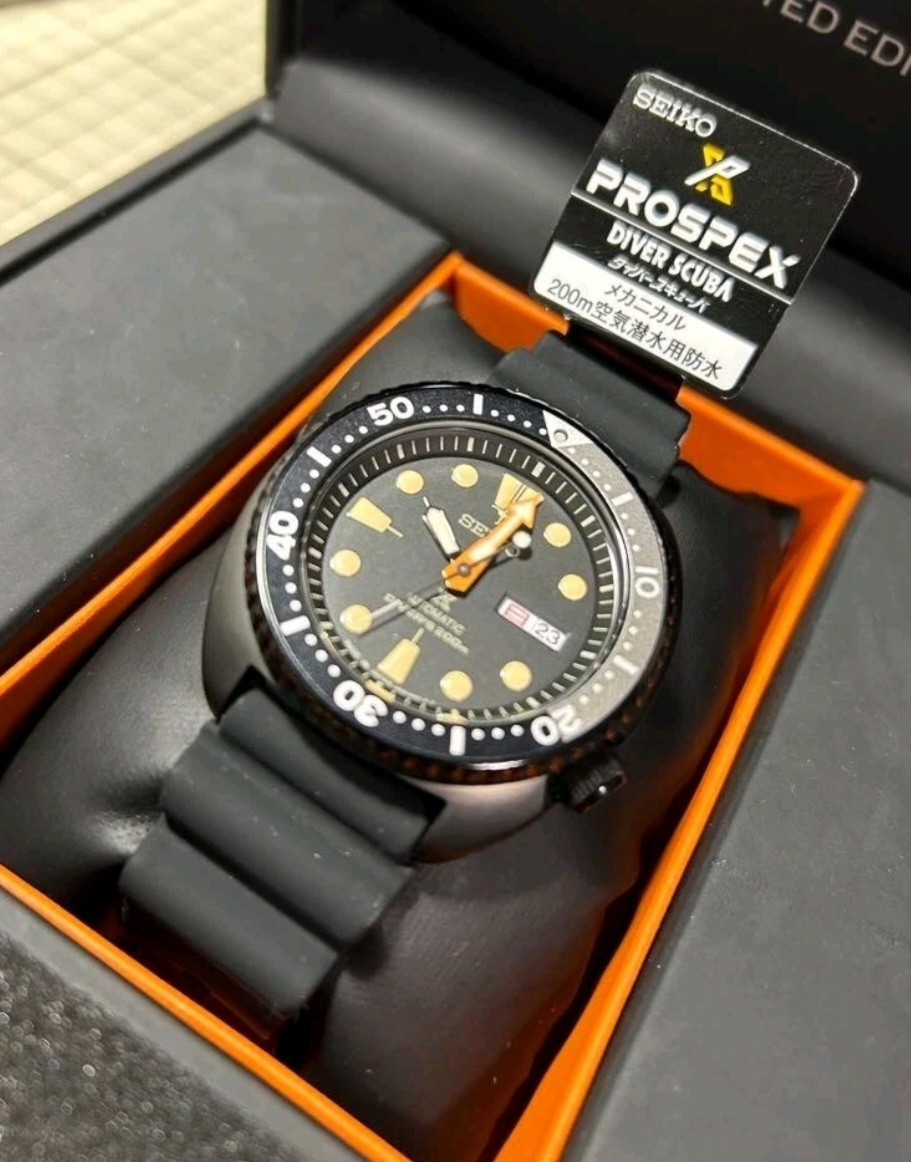 RARE !!!Seiko Prospex SBDY005 Black Turtle 300-piece limited