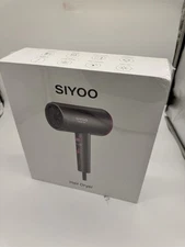 Siyoo 1600 Watts 125 Volts Adjustable Heat And Speed Hair Dryer - Radiation Free
