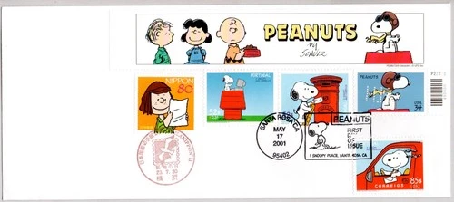#3507 SNOOPY, PEANUTS BY CHARLES SCHULZ, CHARLIE BROWN NAKANO PERFINS JAPAN FDC