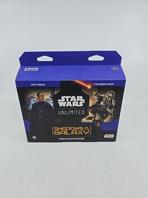 Star Wars Unlimited Factory Sealed Shadows of the Galaxy 2 Player Starter Kit 