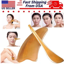 Natural Ox Horn Gua Sha Board Face Massage Scraping Tool Facial Beauty Scraping