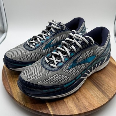 Brooks Dyad 8 Women's Size 10B Running Shoes Grey Navy Teal  0716