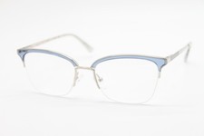 NEW NICOLE MILLER CANNES C02 BLUE GOLD AUTHENTIC EYEGLASSES 53-17