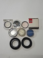 Camera Lens Filter Lot 52mm - Hoya, Vivitar, HCE, Promaster, 2 Hoods