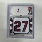 2022 Topps Series 1 Mike Trout Jersey Number Medallion JNM-MT Angels Card