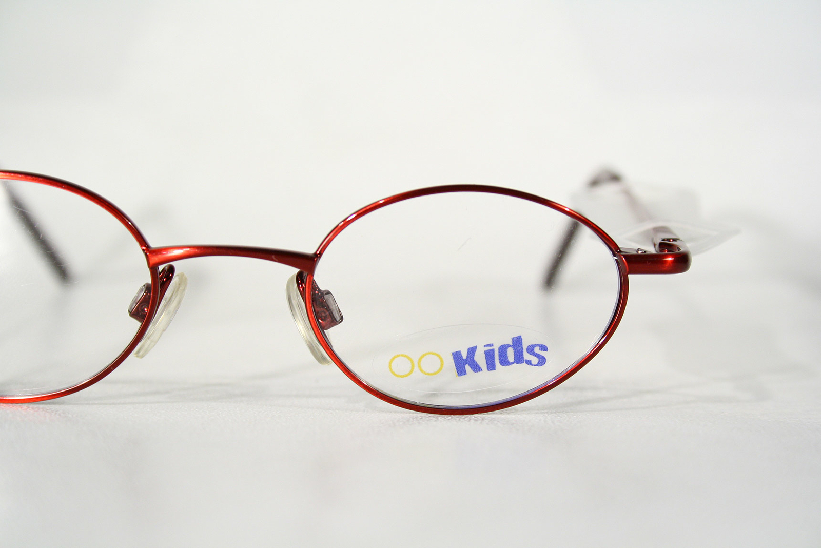 Red Spectacles Small Size Children's Super Tiny Red Oval Round Metal Eyeglasses Optical Glasses ...