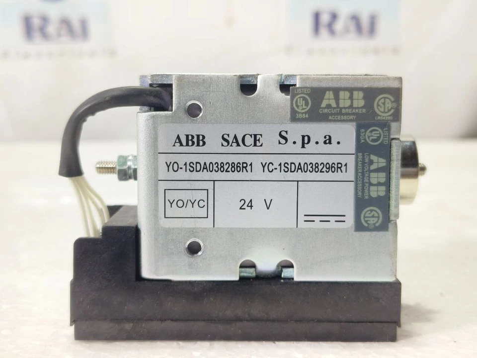 ABB SACE S.p.a. YO-1SDA038286R1 YC-1SDA038296R1 BOBINA DE LIBERACIÓN DE DERIVACIÓN 24V DC Foto 3 de 4