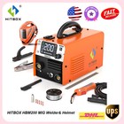 Hitbox 3In1 Mig Welder Mma/Gasless Mig Welding Machine Igbt 110V Inverter 200Amp